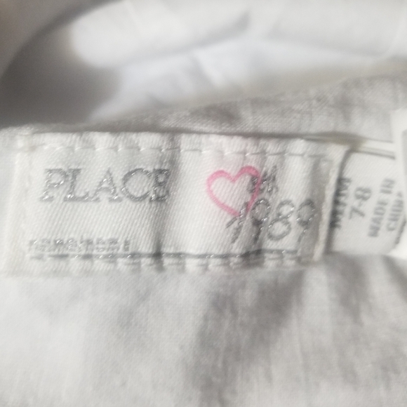 Sweet white cotton/poly sz M hat w flower - Picture 8 of 9